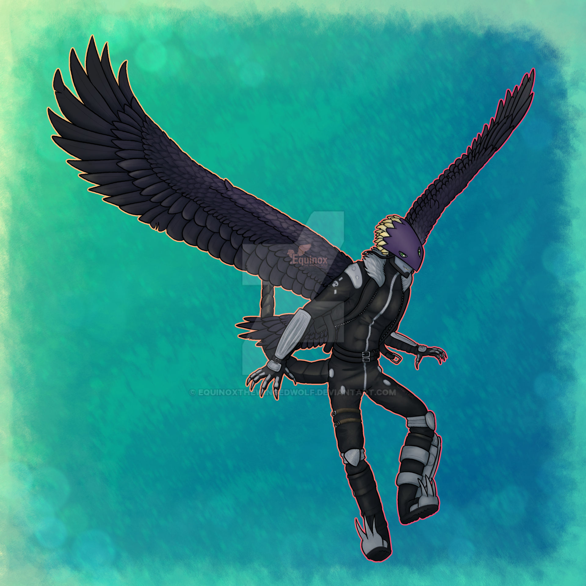 Deviantart Fa (FA) Flying by EquinoxtheWingedWolf on DeviantArt