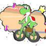 yoshi in the Track Cycling Team Pursuit event