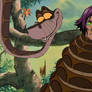 Kaa and Yoruichi Shihouin