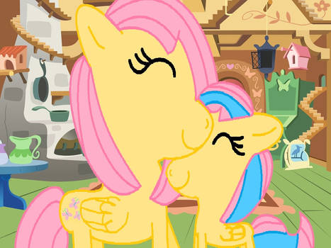 FlutterShy And Her Sister Claireshy