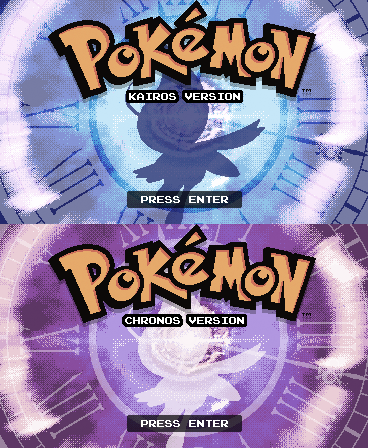 Pokemon KairosChronos Versions: Title Screens