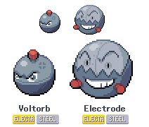 Voltorb and Electrode by temary44 on DeviantArt