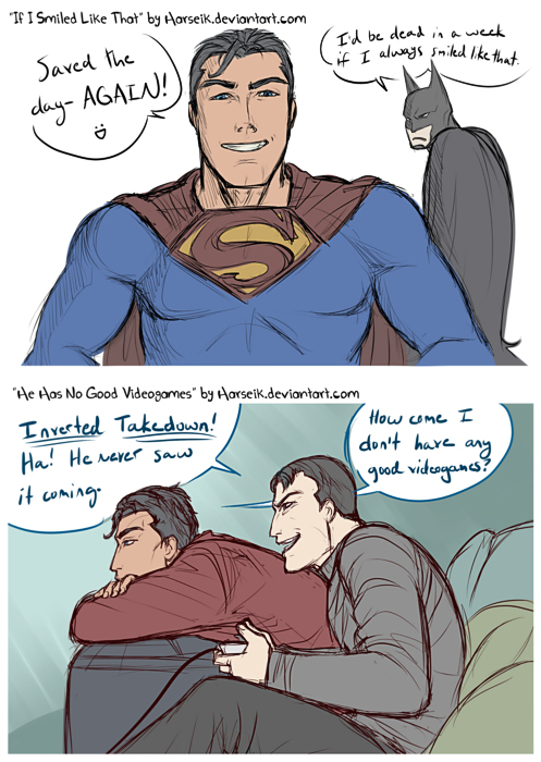 Clark and Bruce Doodles