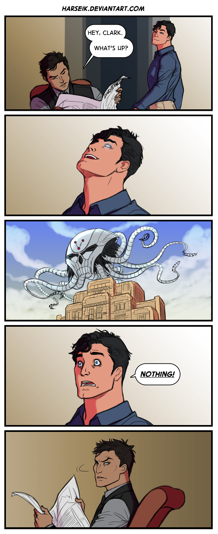Bruce and Clark - What's Up? by Harseik