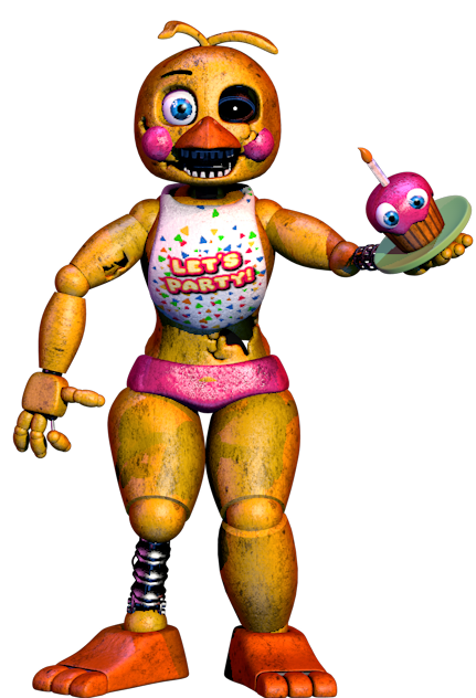 Withered Chica Render #2 by KingAngryDrake on DeviantArt