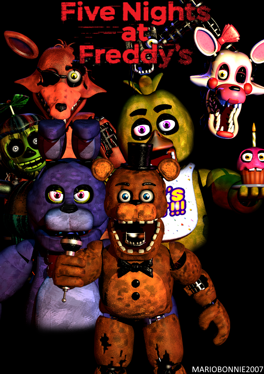 C4D  FNAF 2 W. Freddy Poster by FreeSteve007 on DeviantArt