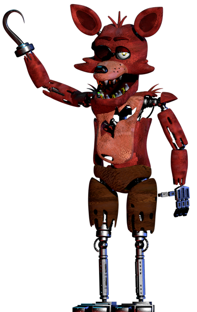 Withered Foxy V2 Full body render [FNaF Blender] by TRAWERT