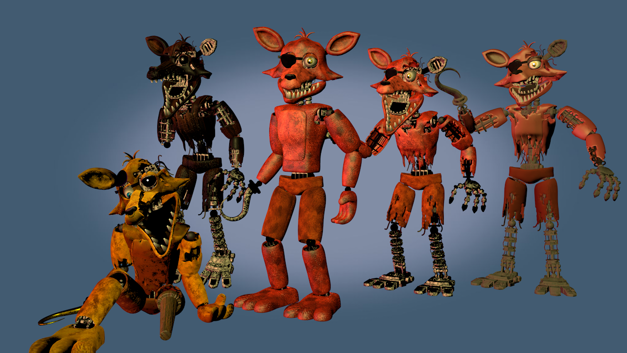 Withered Foxy [C4D/RENDER2] by Fire-Trap980 on DeviantArt