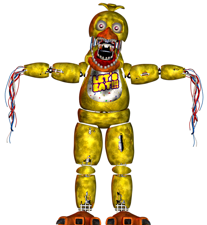Withered Chica Render transparent background PNG clipart