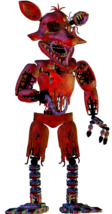 Withered Foxy Render by AbyssalCross on DeviantArt