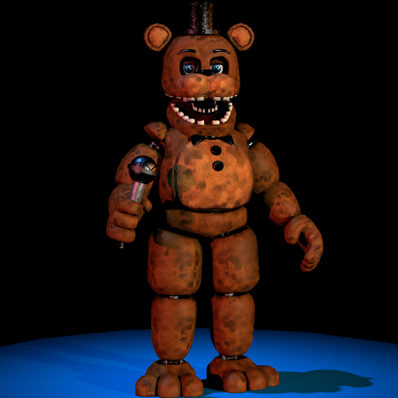 Freddy Withered consertado  Unwithered Freddy 