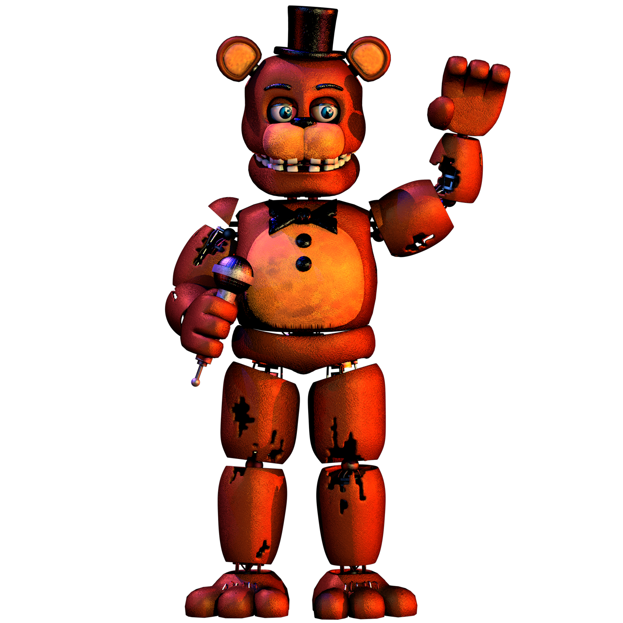 Withered Freddy Render png