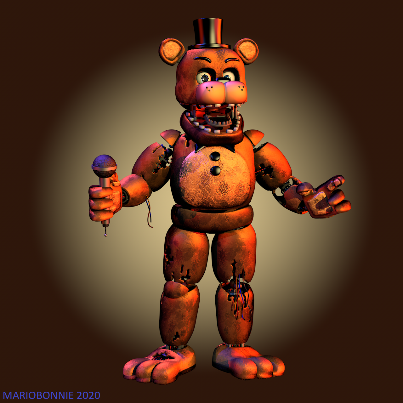 Withered Freddy action figure by hazyartdud on DeviantArt