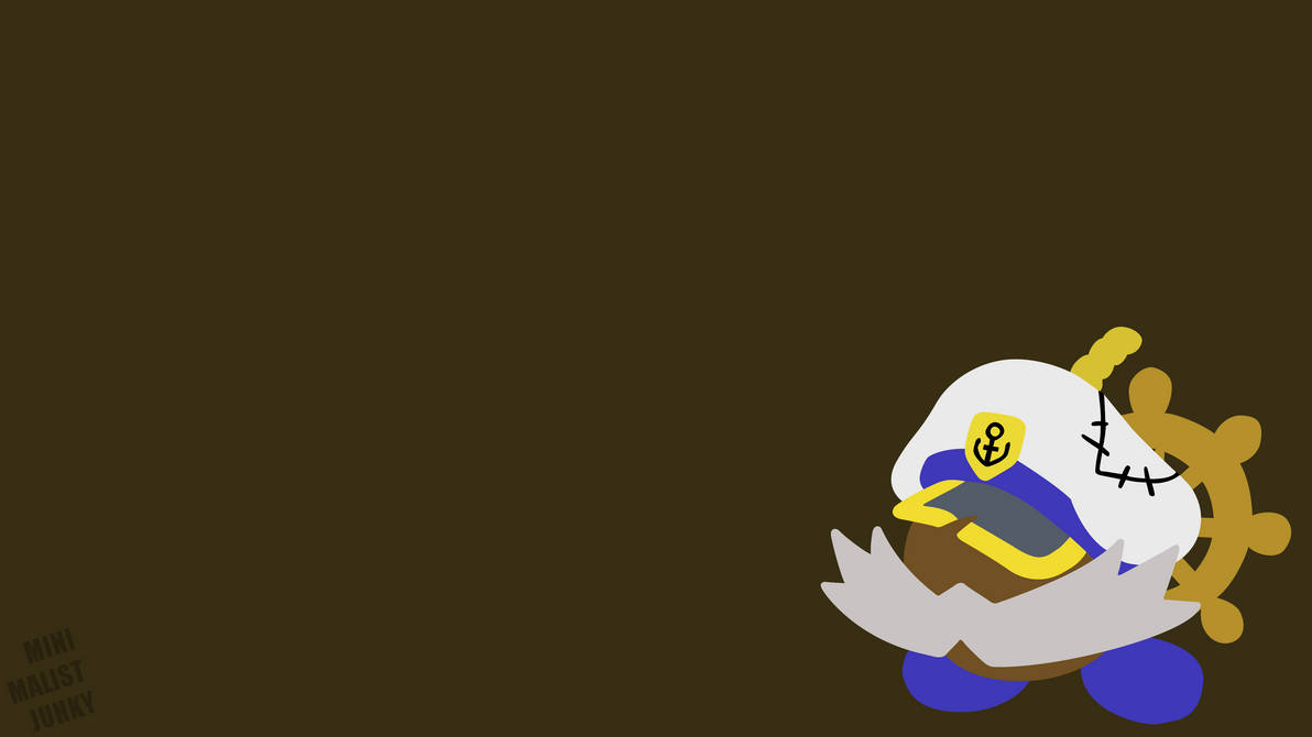 Admiral Bobbery (Paper Mario) Minimalist Wallpaper by MinimalistJunky