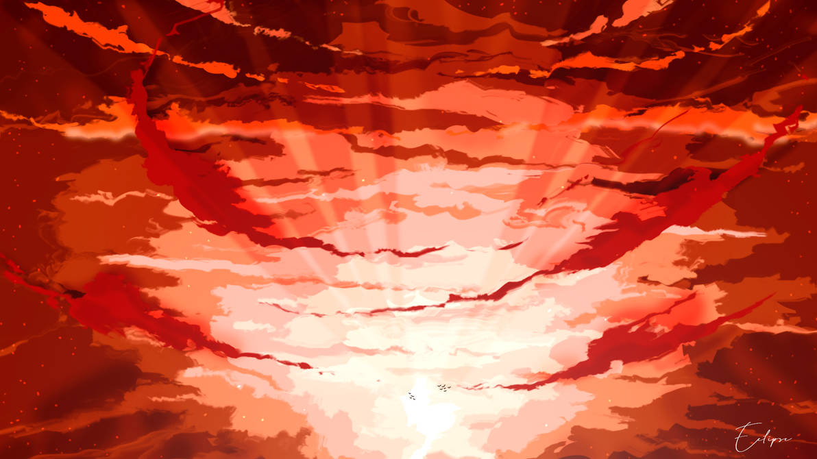 Red Pattern Sky Red sky Wallpaper by Eclipsewideedit on DeviantArt