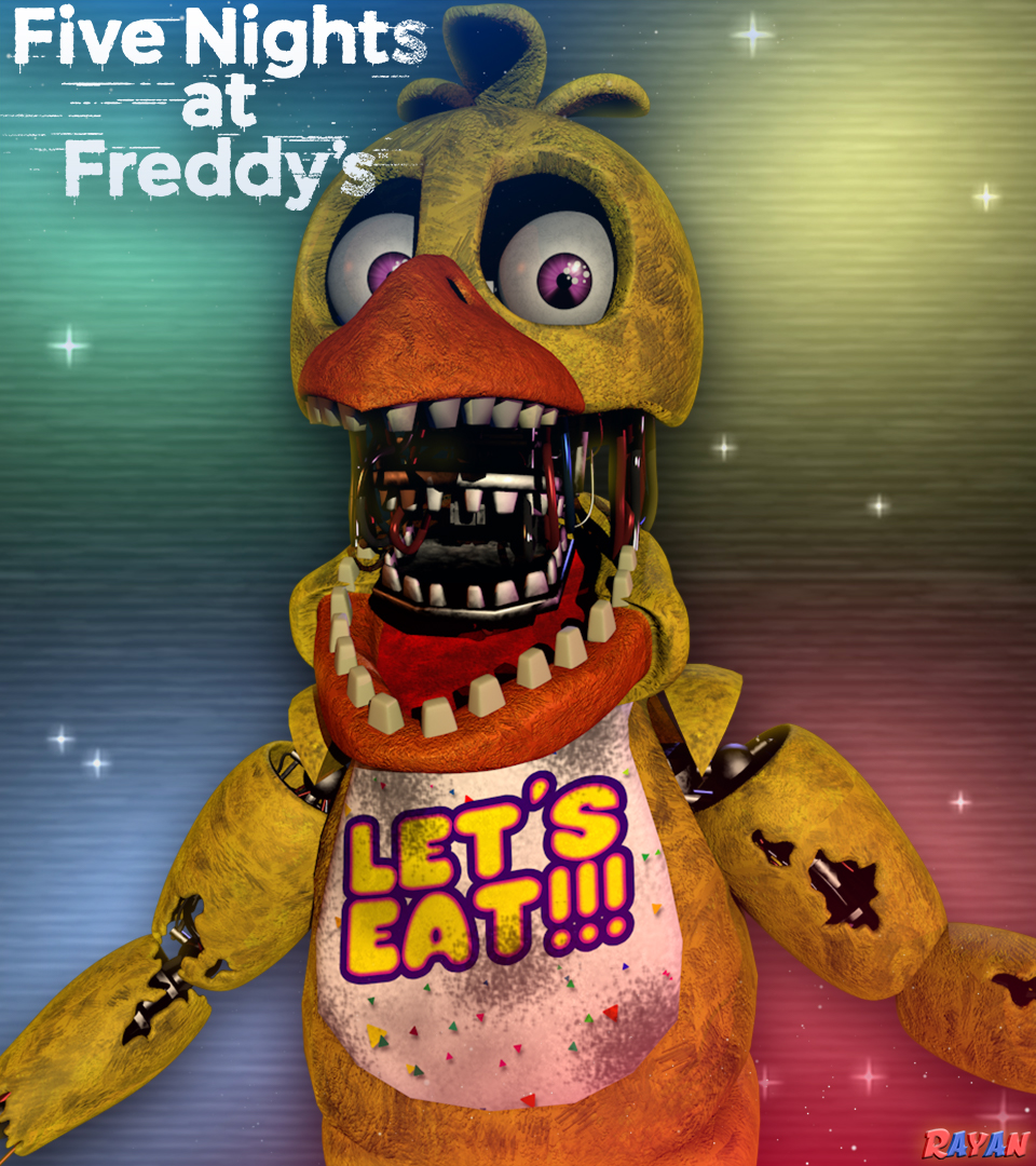 Unwithered Chica Jumpscare UCN (FNAF-C4D) by TheRayan2802 on DeviantArt