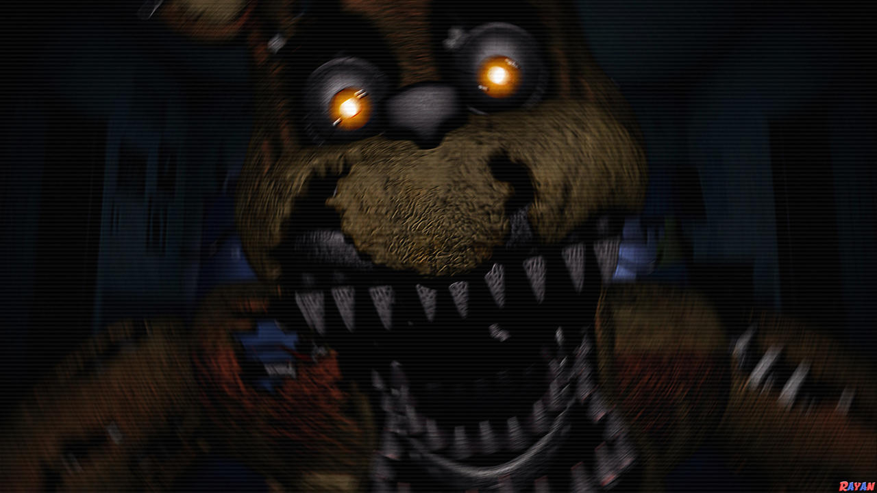 Nightmare Freddy jumpscare! 4K [Render/C4D]