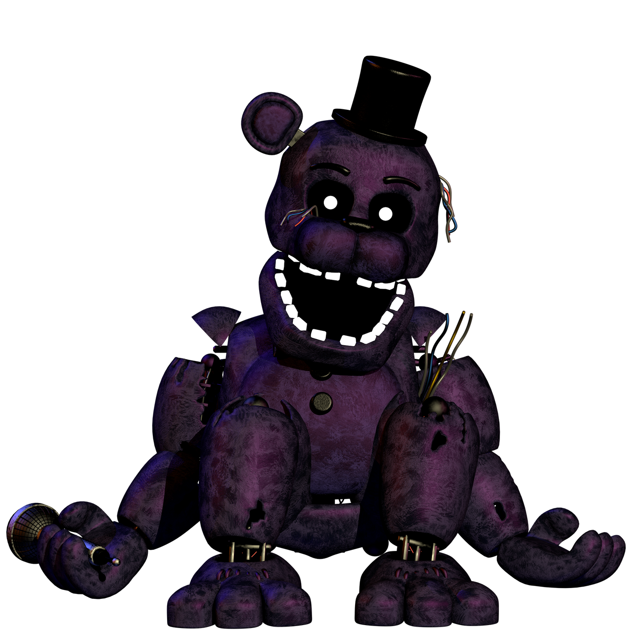 C4D FNAF POSTER: Sinister Shadow Freddy by XeroxX92 on DeviantArt