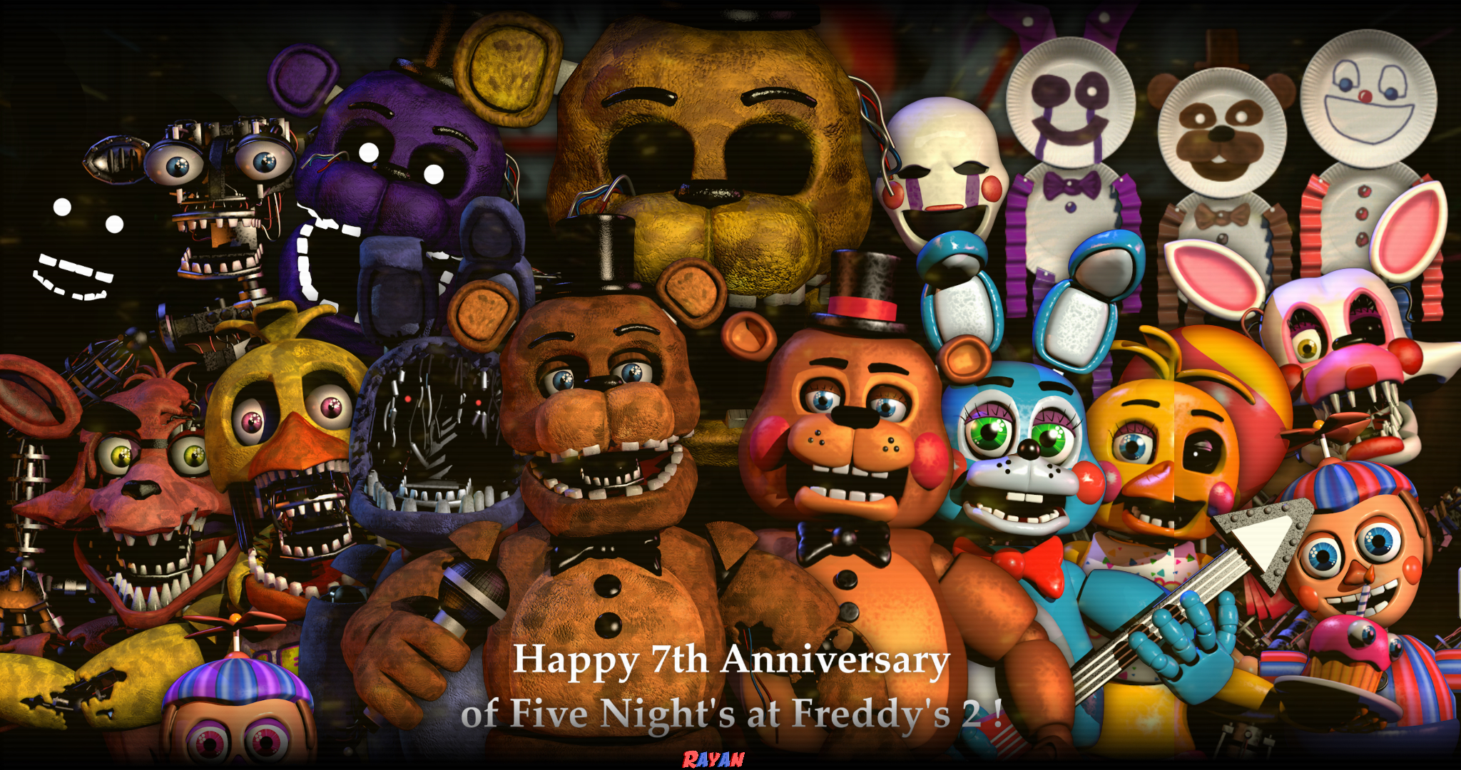 Wallpaper Nightmare Freddy (FNAF-C4D) by TheRayan2802 on DeviantArt