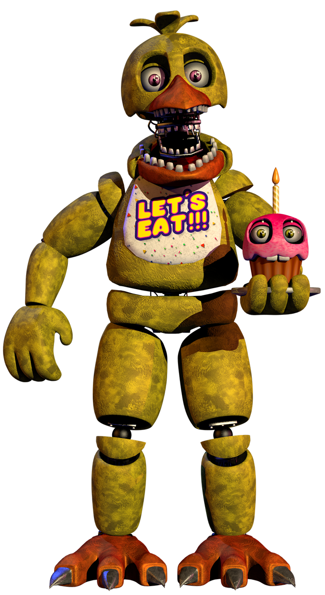 Unwithered Chica Jumpscare UCN (FNAF-C4D) by TheRayan2802 on DeviantArt