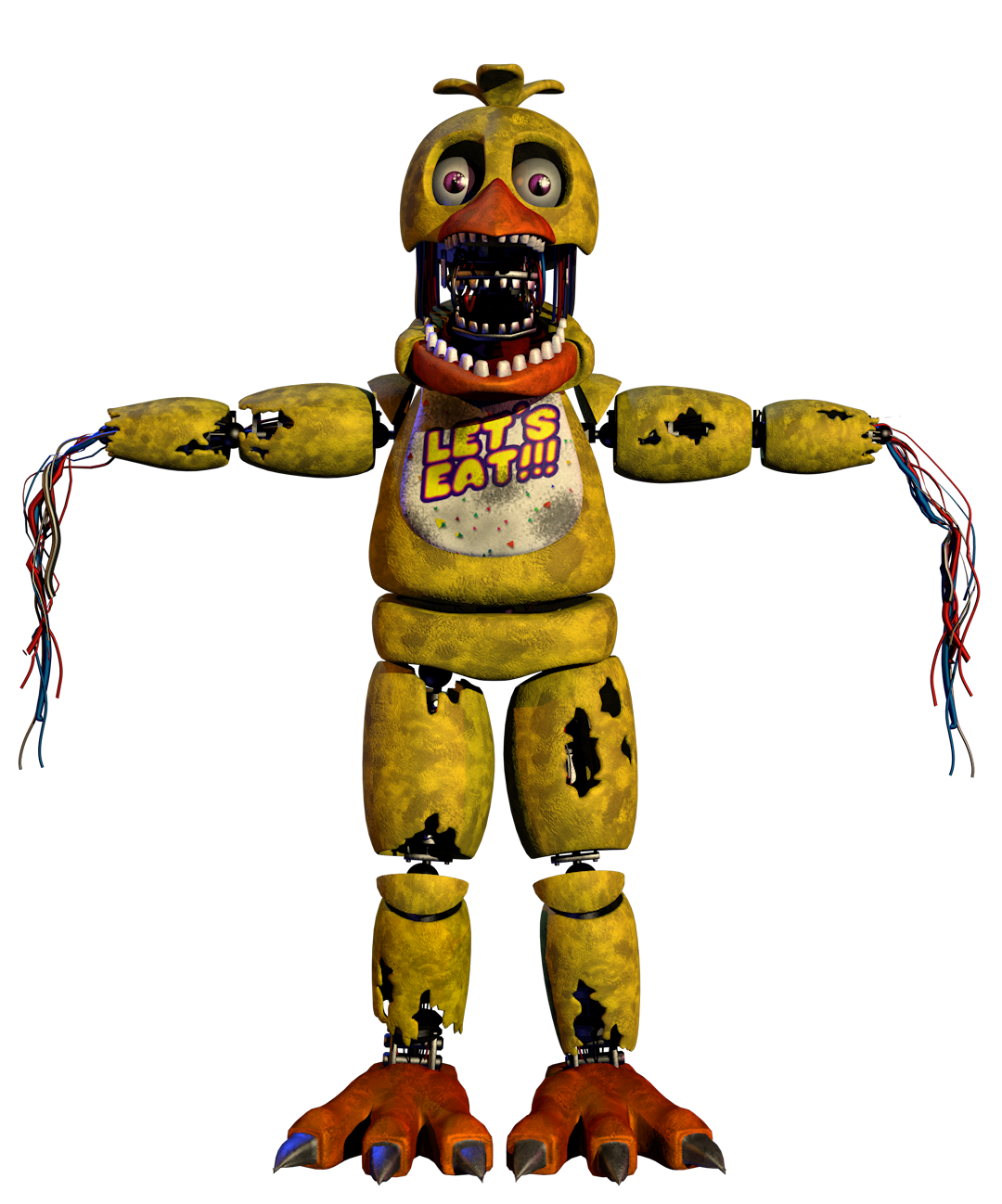 Withered Chica 👍 - 3D model by fnaf fan (@lysenkooleksandr69) [293194d]