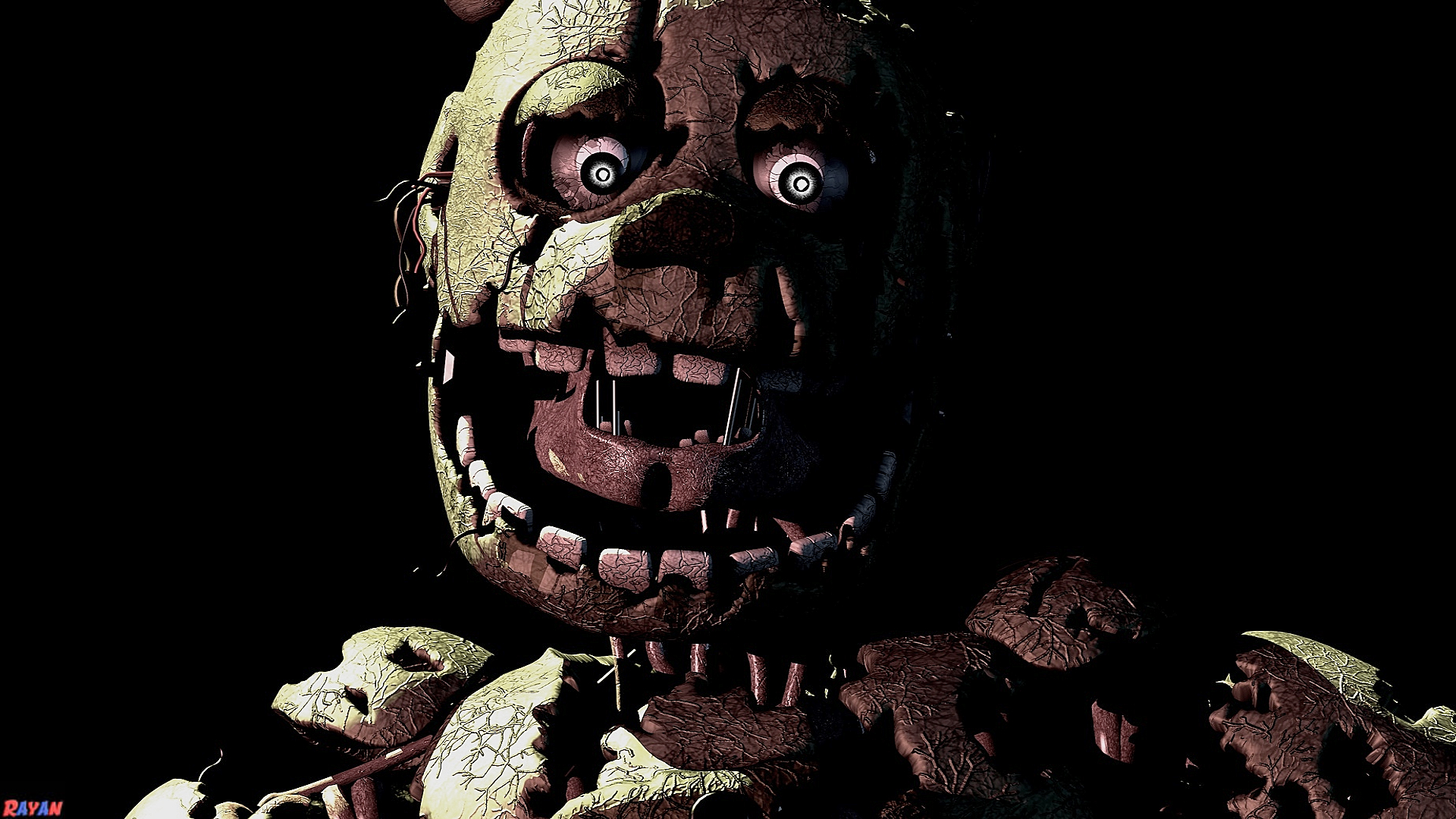 Springtrap Death Screen (FNAF/C4D) Springtrap Rare Screen by TheRayan2802 on DeviantArt