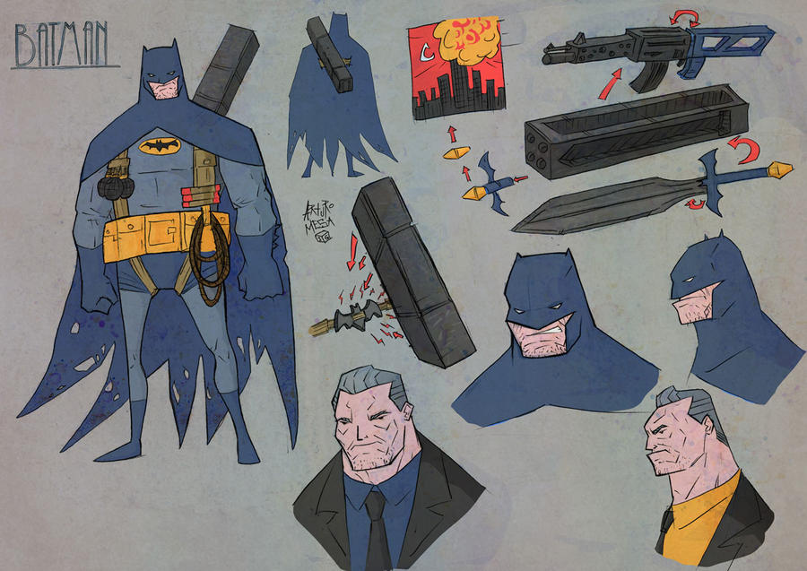 BAT - MODEL SHEET - 2 by ArturoMesa-comic on DeviantArt