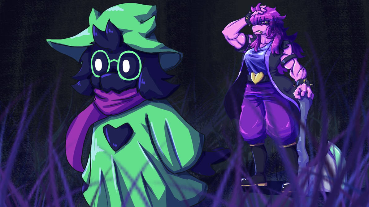 Deltarune: Ralsei and Susie by angelbuddy595 on DeviantArt