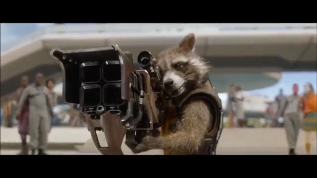 rocket raccoon and his big gun by Artmaster6778757 on DeviantArt