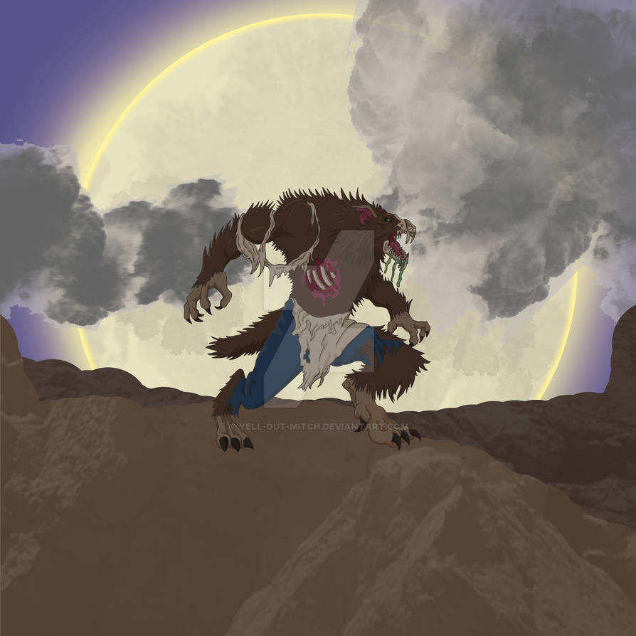 2022 - 66 Zombie Werewolf by yell-out-mitch on DeviantArt