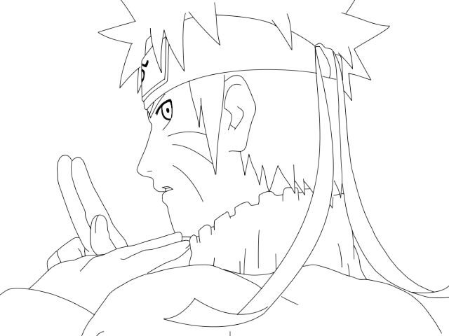 Lineart: Naruto.