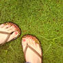 feet on grass