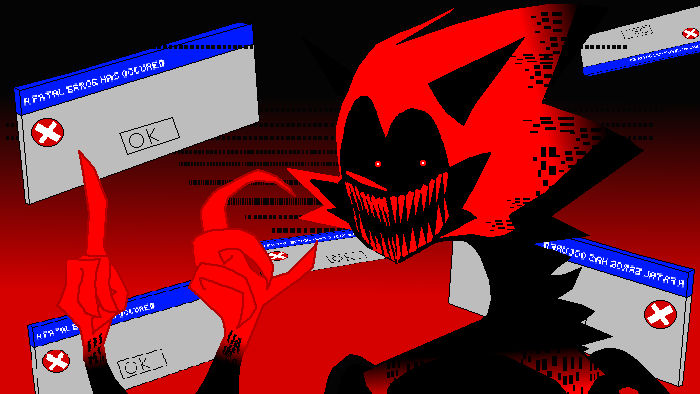 Stylized Fatal Error Sonic by 0neCr4zyMonk3y on DeviantArt