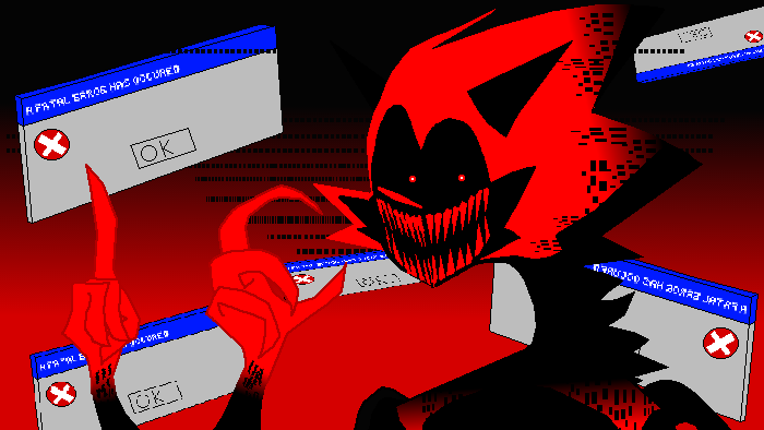 Stylized Fatal Error Sonic by 0neCr4zyMonk3y on DeviantArt