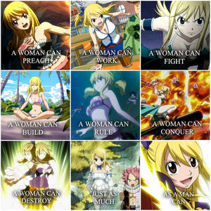 Fairy Tail .:A Woman Can:. Lucy Heartfilia