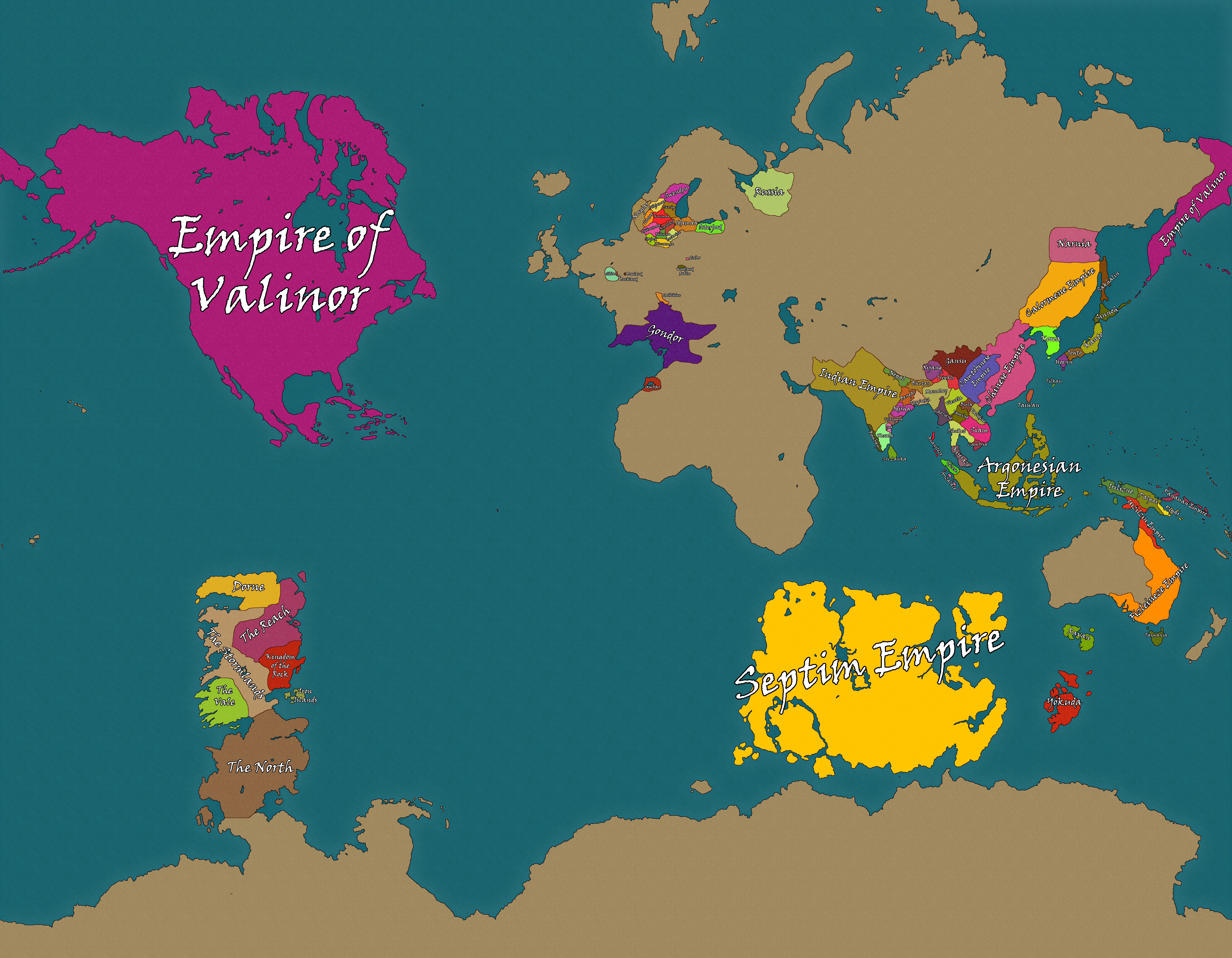 Midgard - Political Map, 3E 1 - [OLD VERSION]