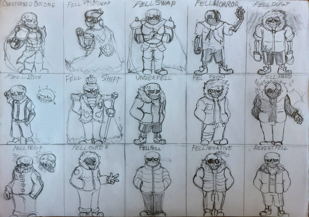 Undertale Rusted Underfell AU Chart by Karlsonix on DeviantArt