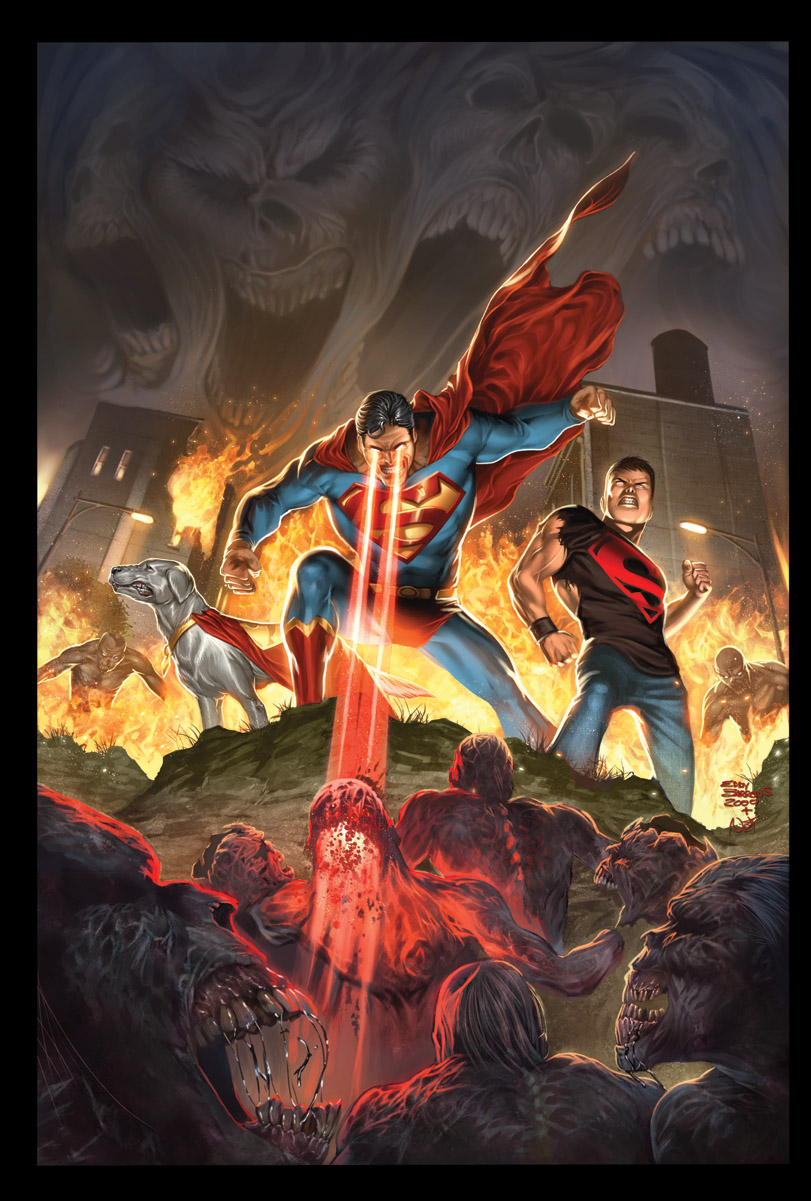 Blackest Night Superman 3 cov