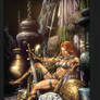 Red Sonja lounging