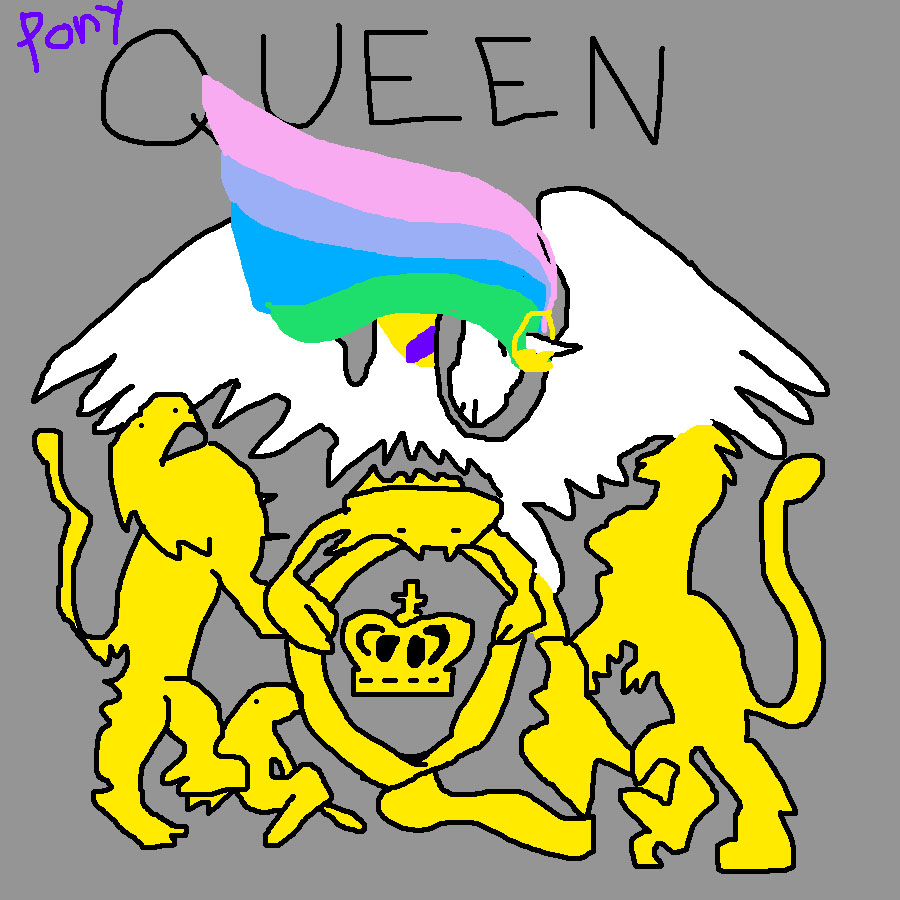 Queen's Band logo ponyfied!