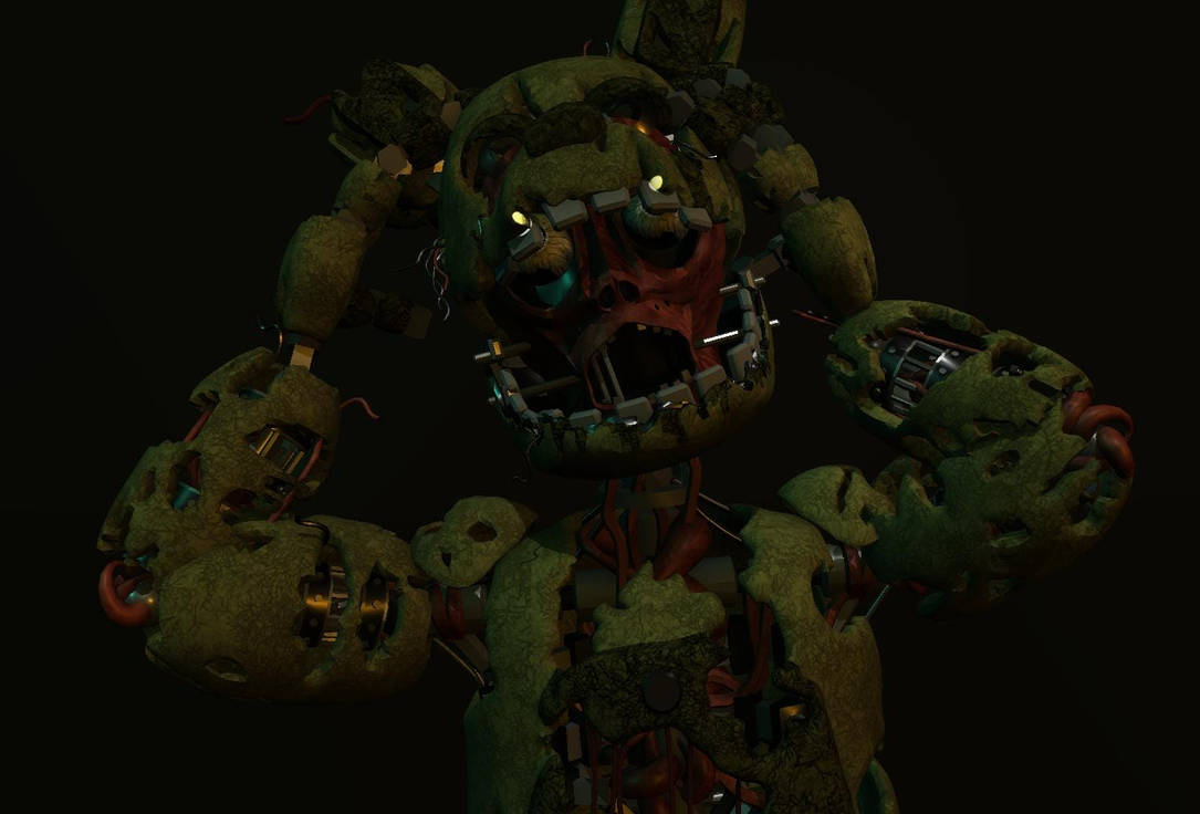 Springtrap Death Screen Springtrap rare screen by Balltron on DeviantArt
