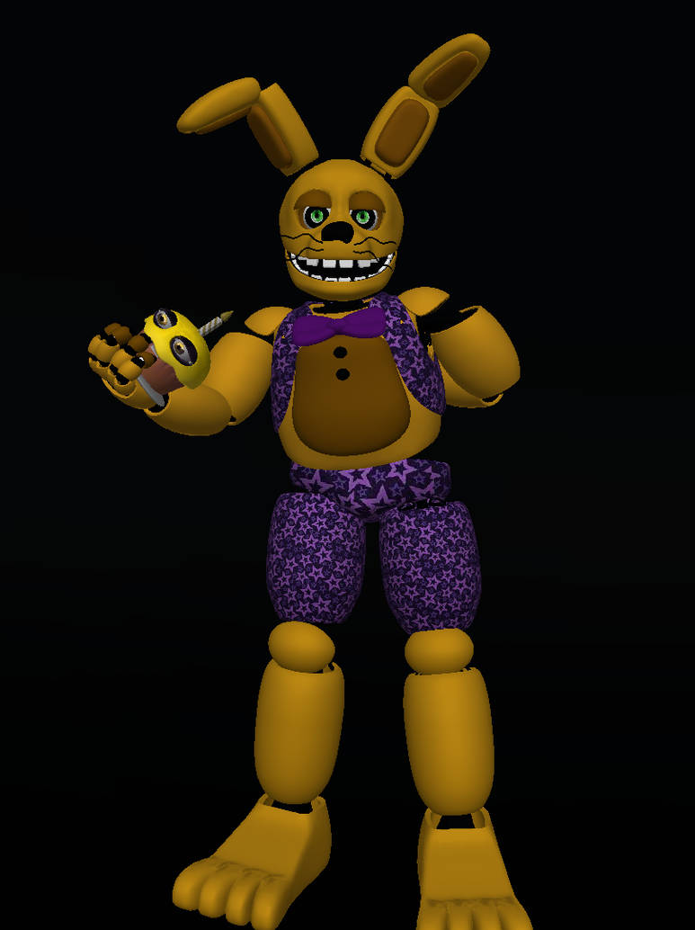 Spring Block Springbonnie Springbonnie Render by Balltron on DeviantArt