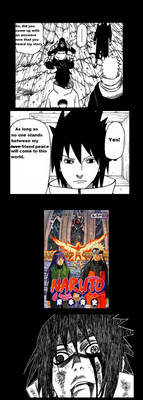 Sasuke's raction to Naruto vol. 64