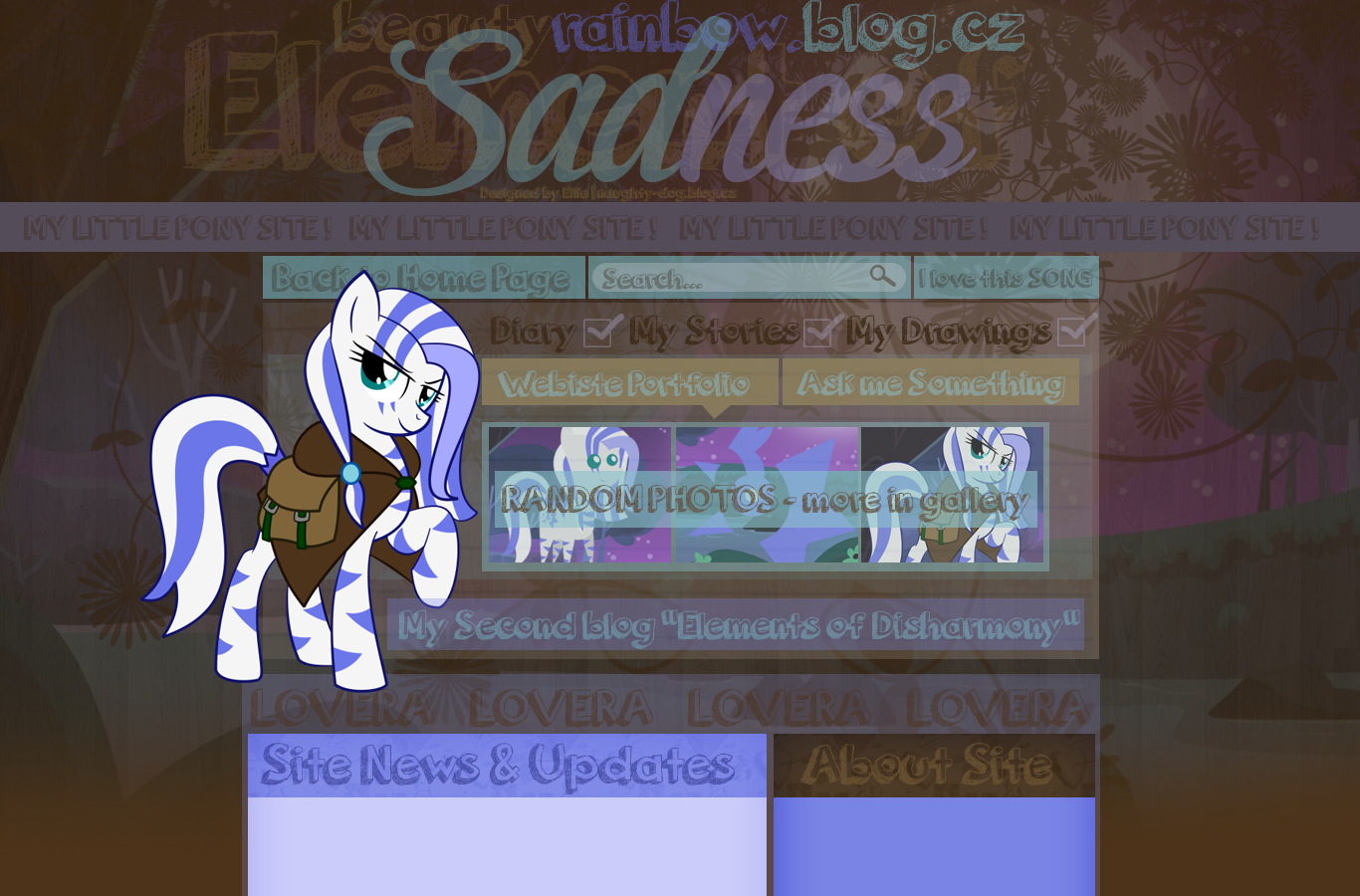 Web layout: MLP #0.3 - beautyrainbow.blog.cz