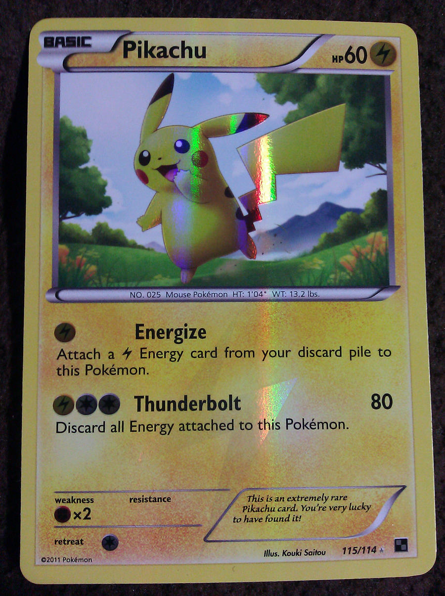 Pikachu Raro Rare Pikachu Pokemon Card