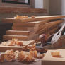 Woodwork workbench - plane jack