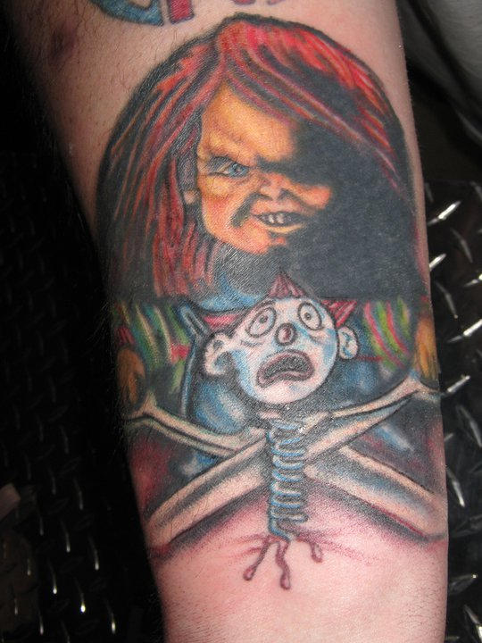 Chucky tattoo by TheRevolutionTattoos on DeviantArt