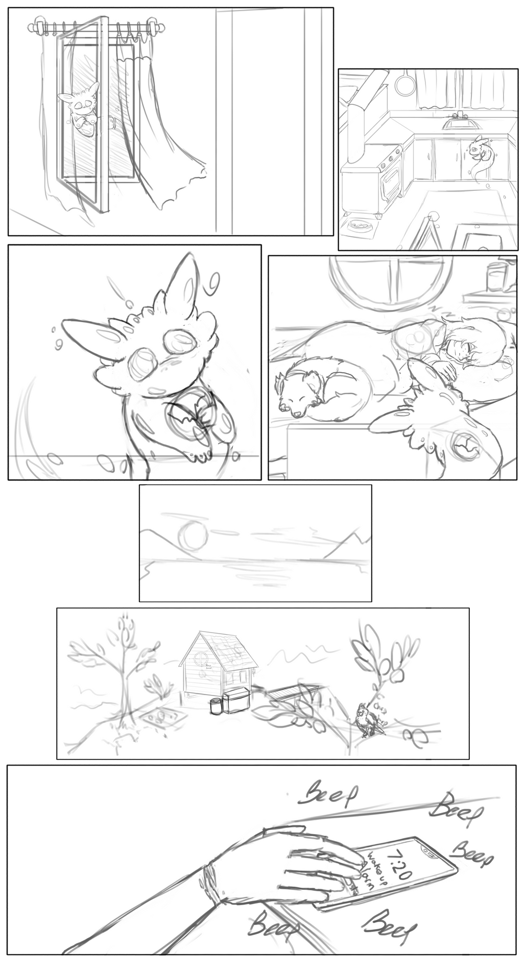 Unnamed Entity Comic Page 2: Rough by Venex123 on DeviantArt