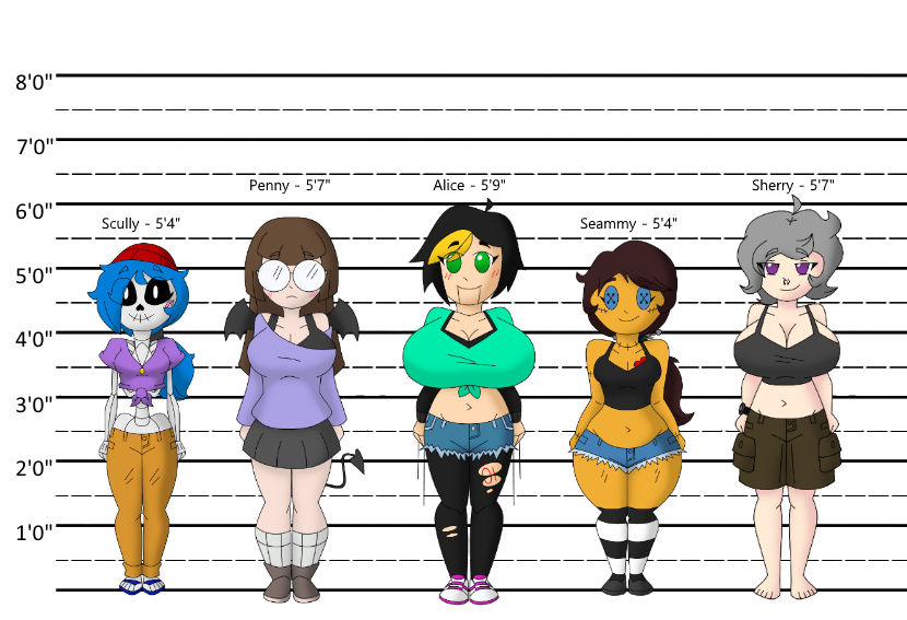 OC Height Chart by Obsessor23 on DeviantArt