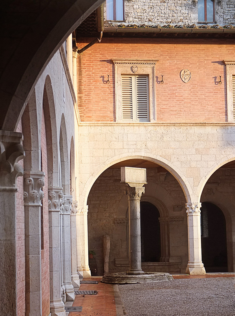 Inside the cloister